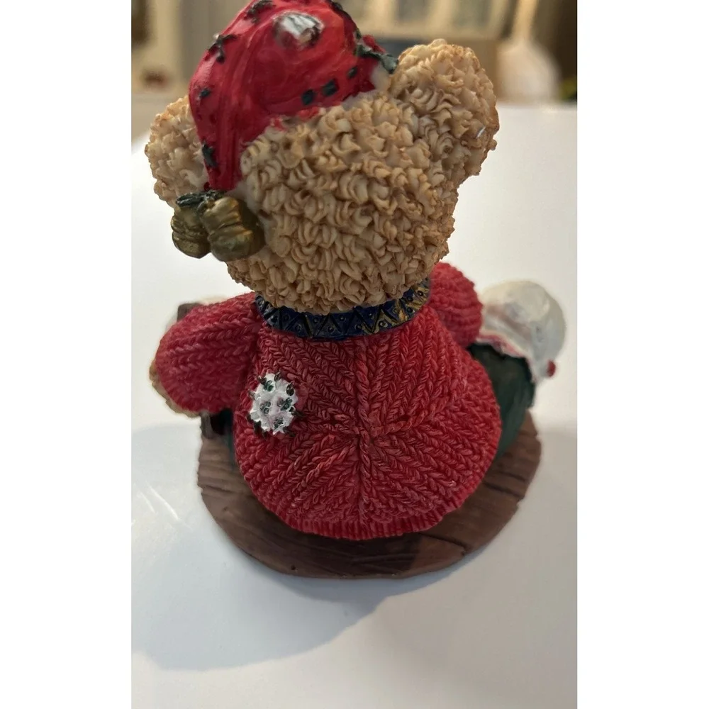 Decorative Christmas Bear Figure Table Piece